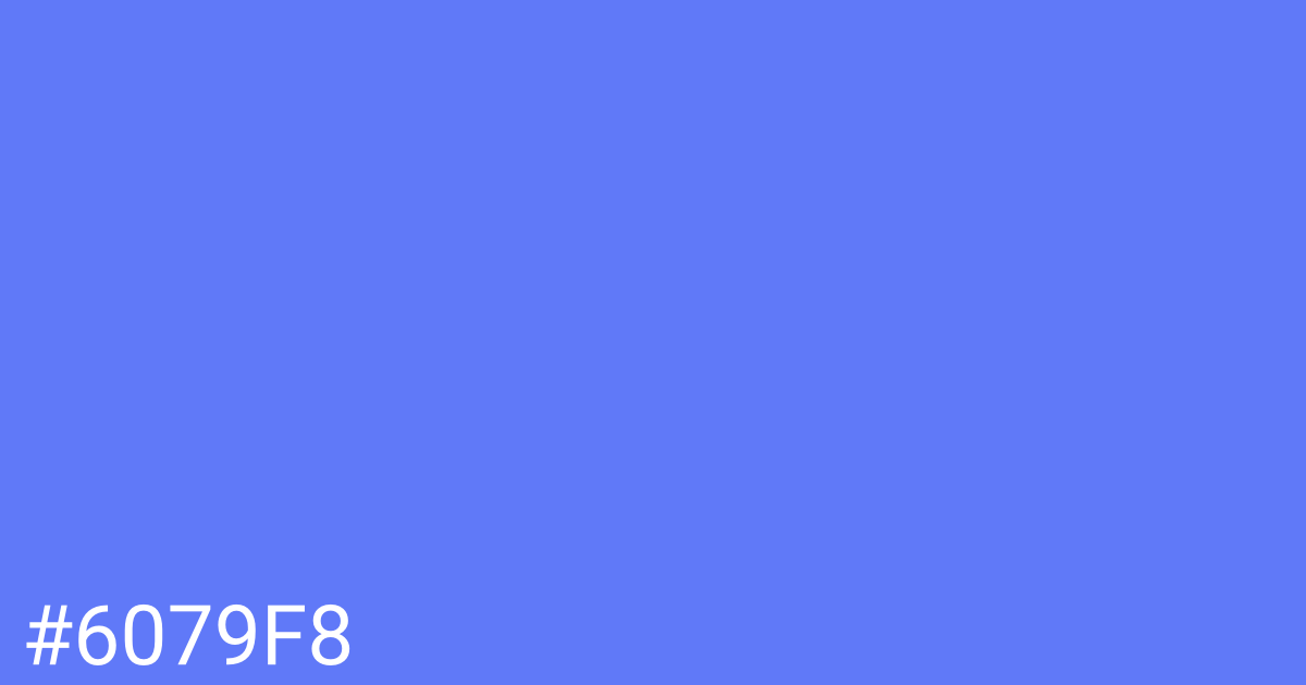 Hex color #6079f8 graphic