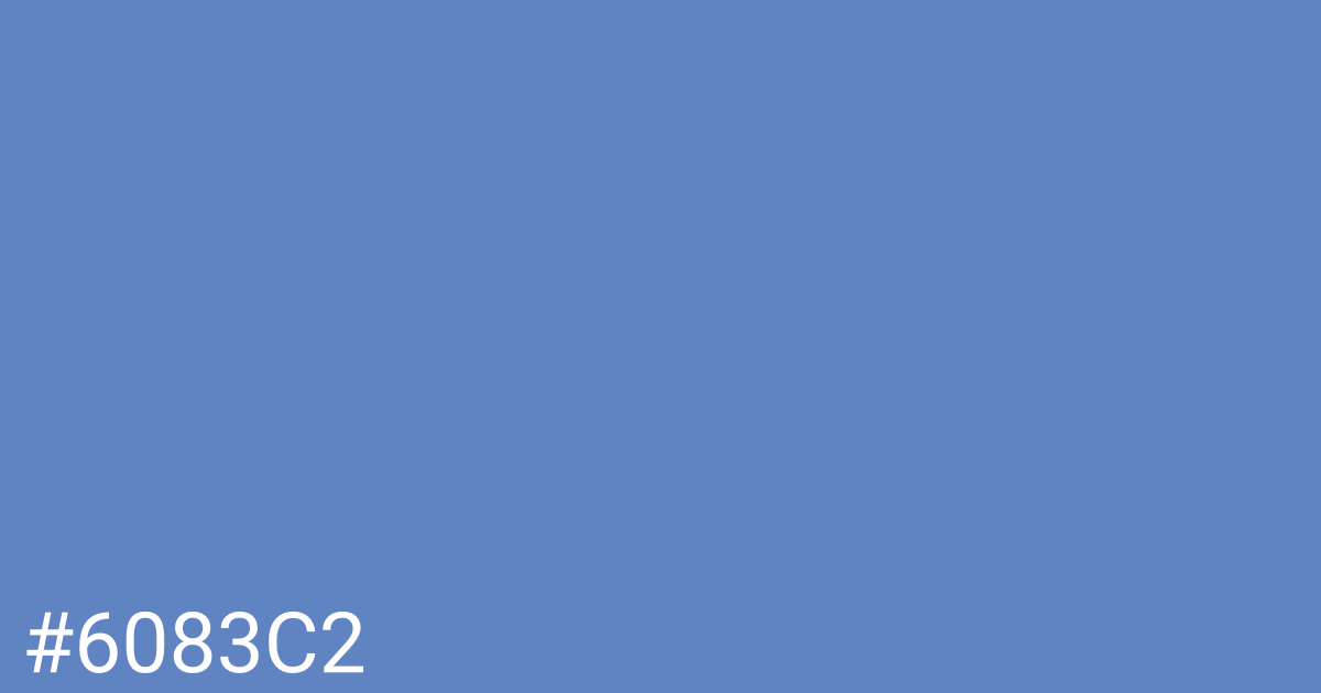 Hex color #6083c2 graphic