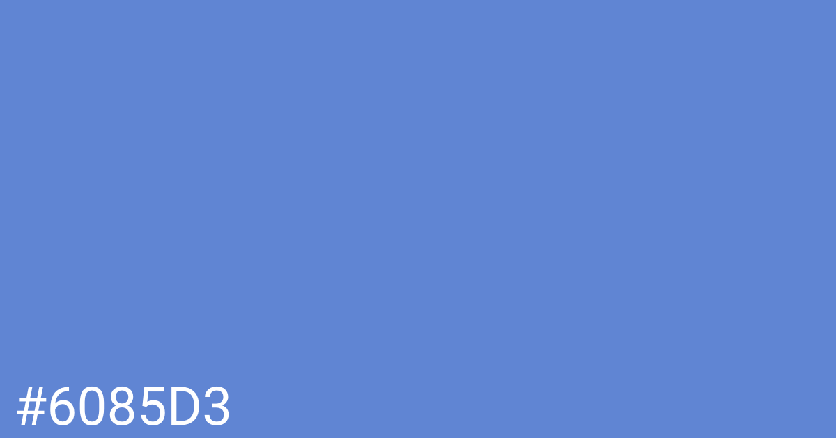 Hex color #6085d3 graphic