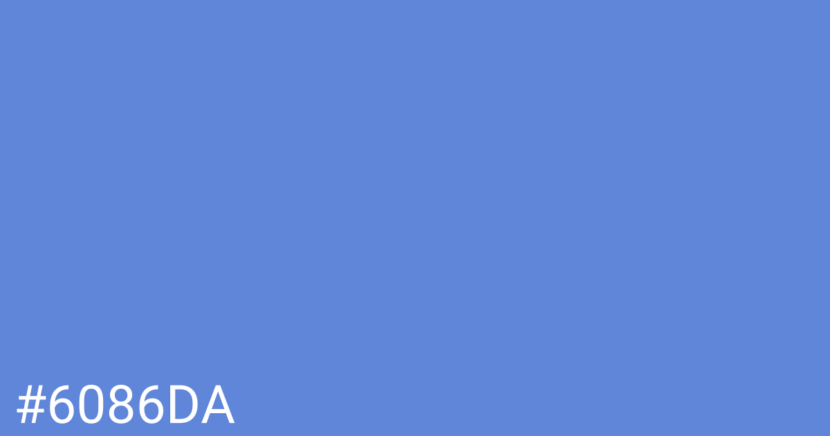 Hex color #6086da graphic