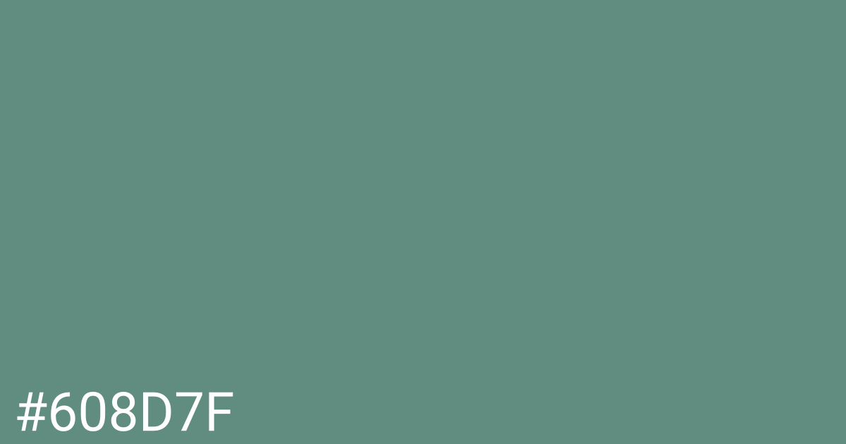 Hex color #608d7f graphic