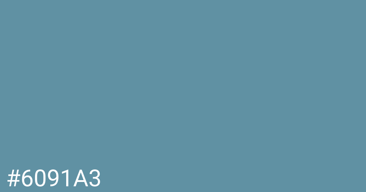 Hex color #6091a3 graphic