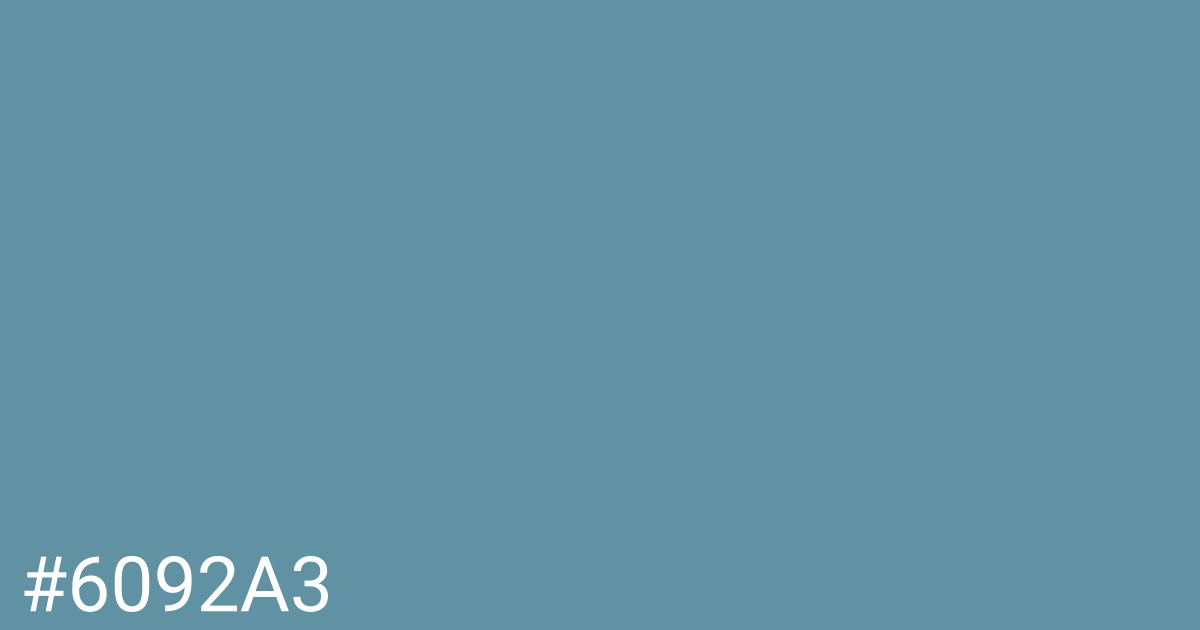 Hex color #6092a3 graphic