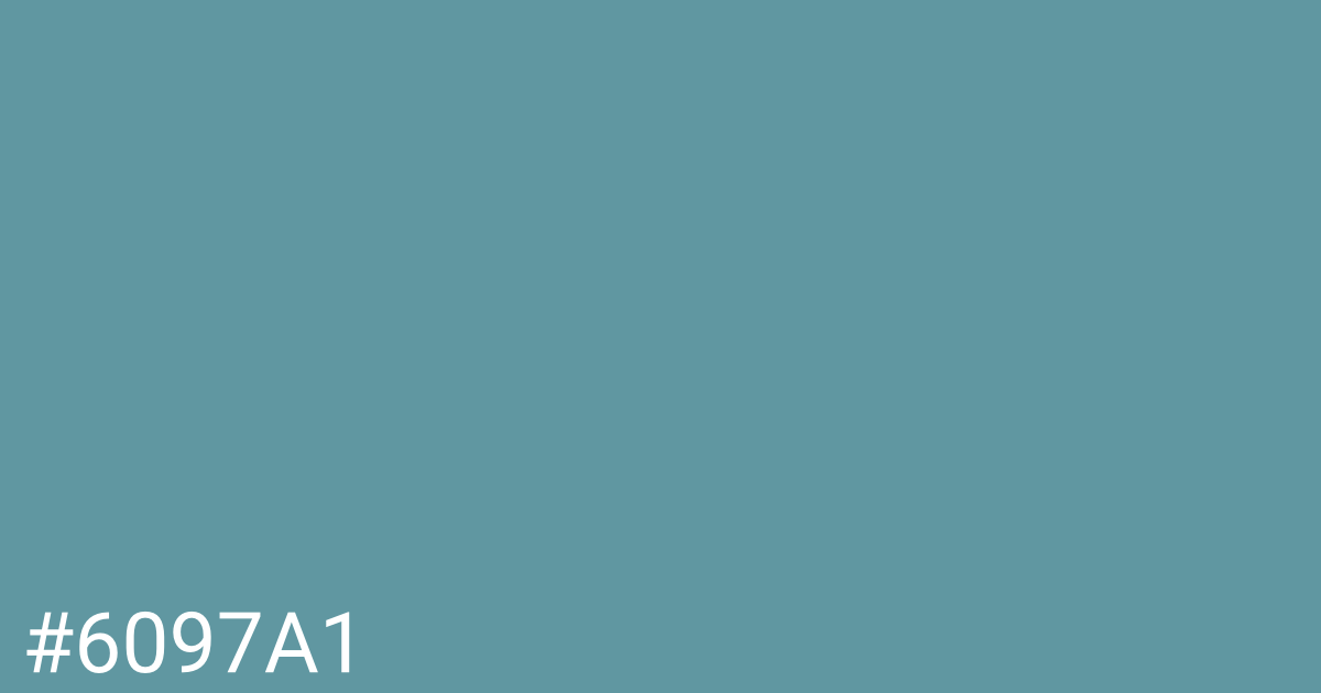 Hex color #6097a1 graphic