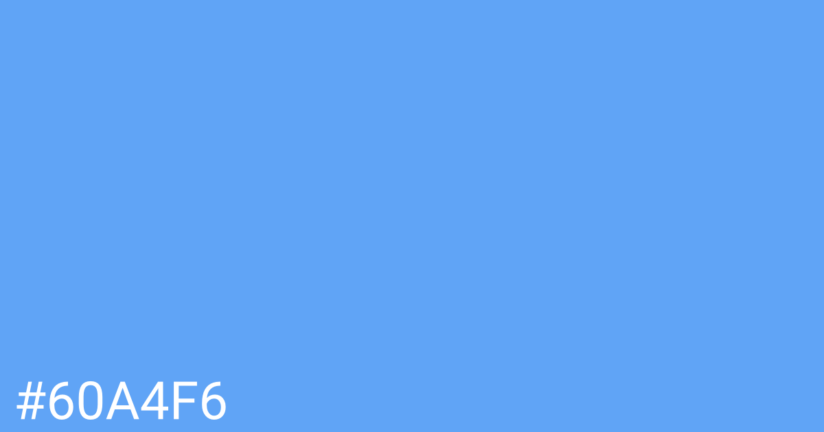 Hex color #60a4f6 graphic
