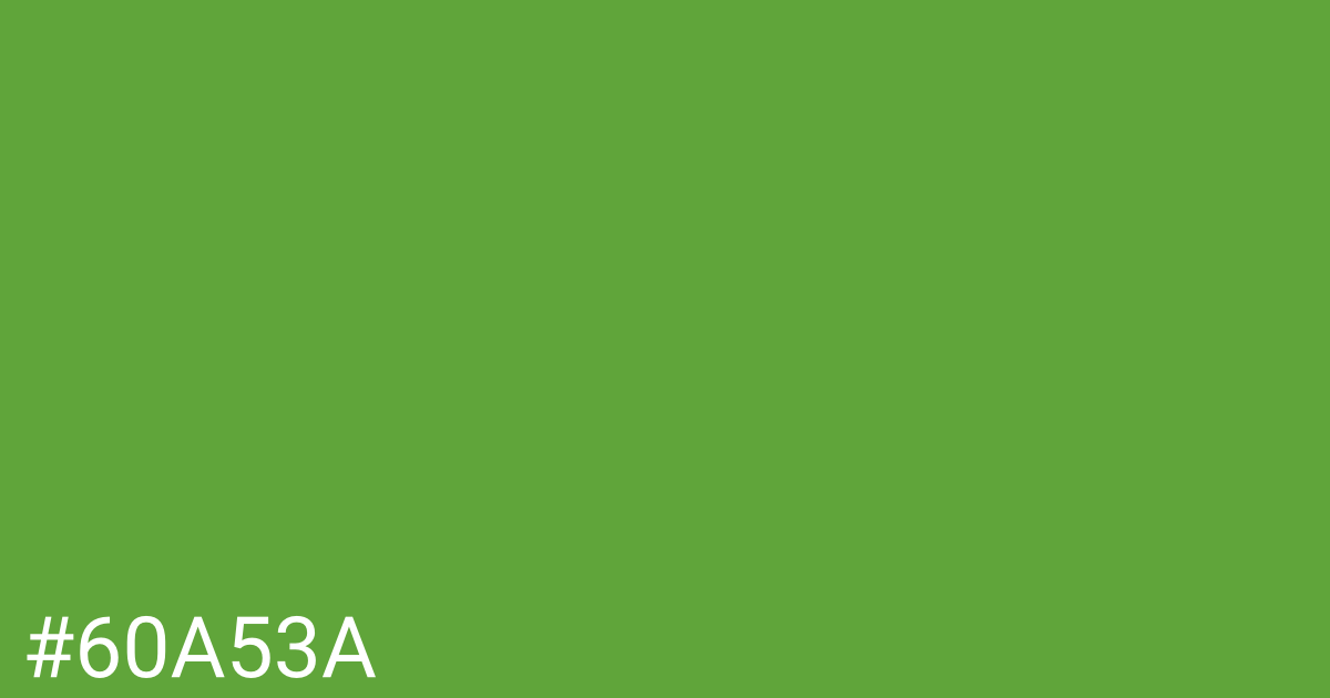 Hex color #60a53a graphic
