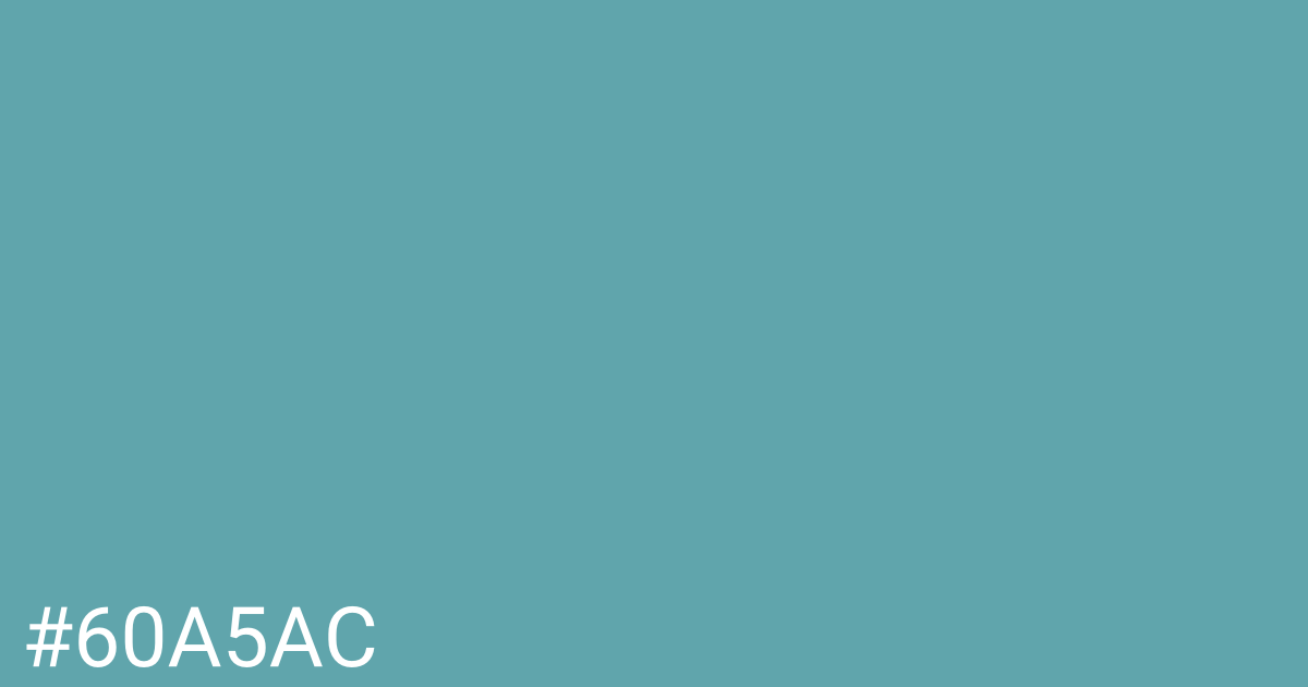 Hex color #60a5ac graphic