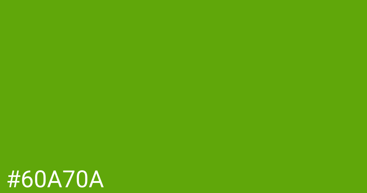 Hex color #60a70a graphic