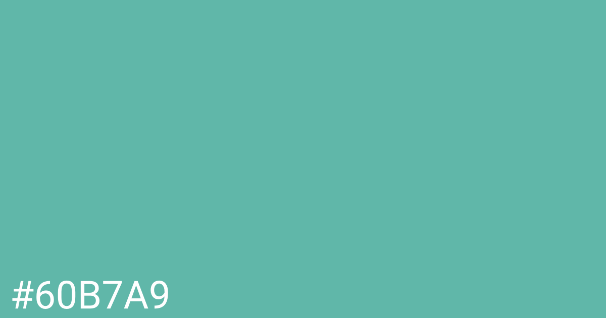 Hex color #60b7a9 graphic