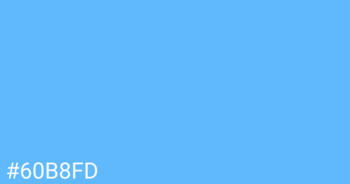 Hex color #60b8fd graphic