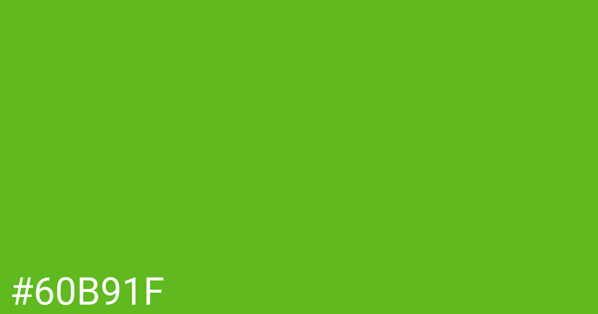 Hex color #60b91f graphic