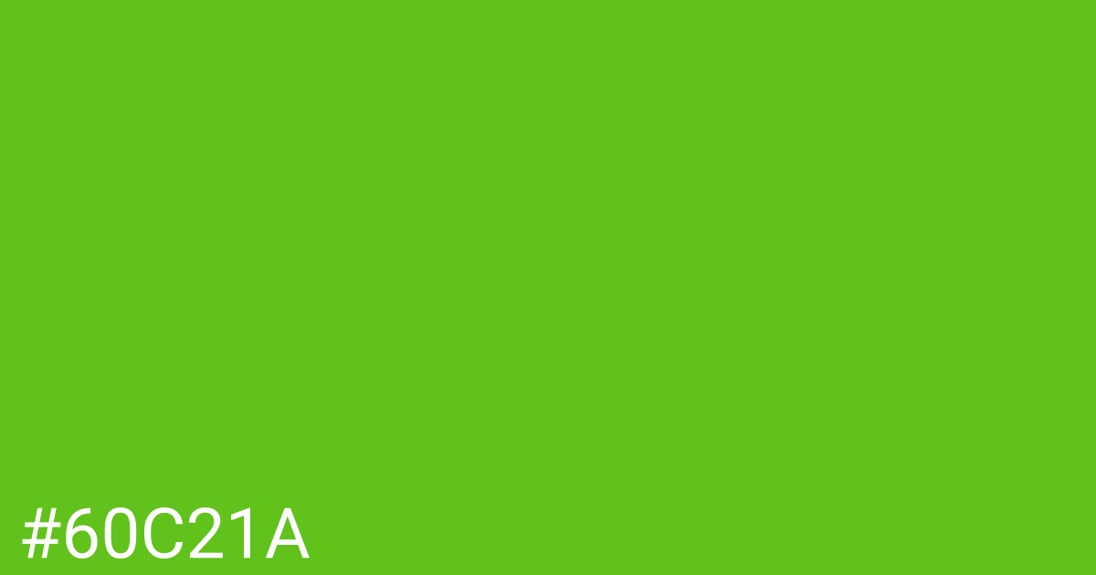 Hex color #60c21a graphic