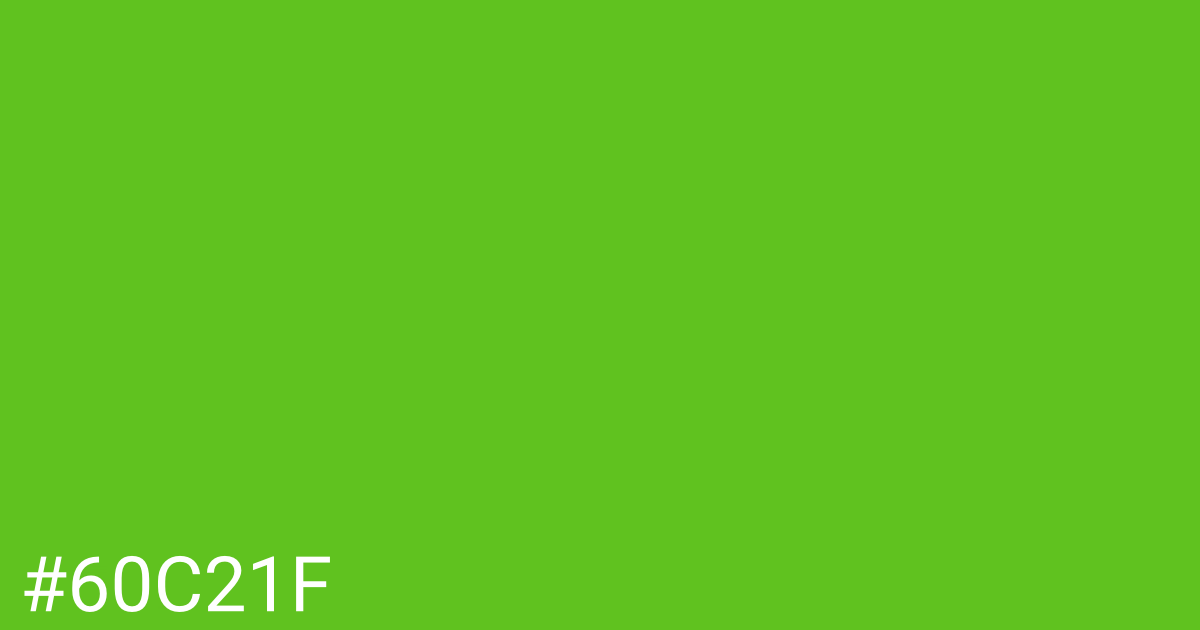 Hex color #60c21f graphic
