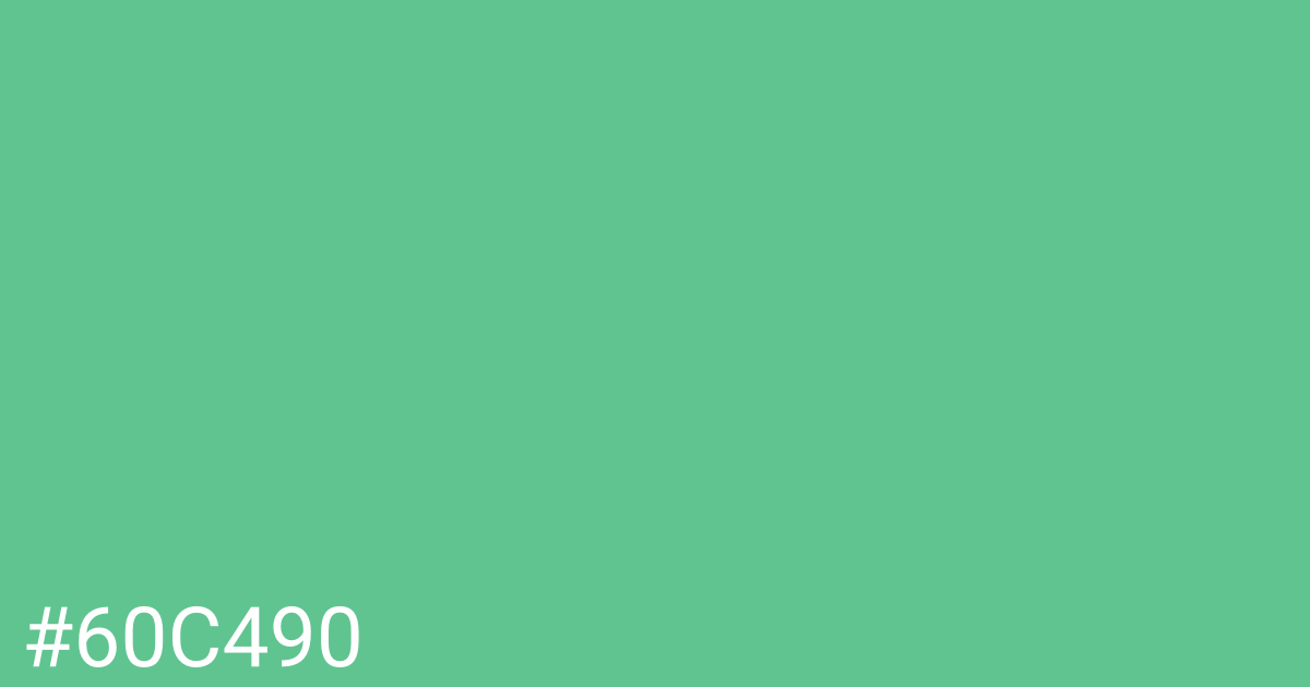 Hex color #60c490 graphic