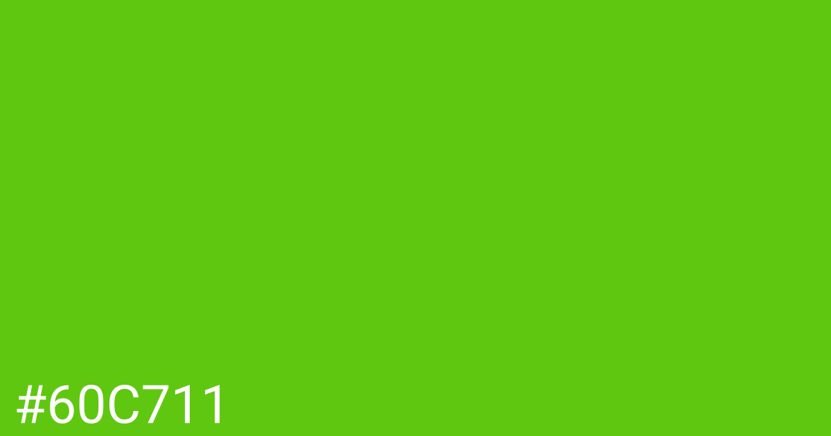 Hex color #60c711 graphic