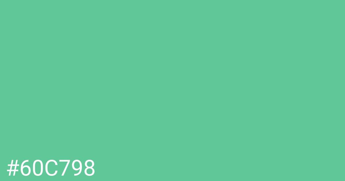 Hex color #60c798 graphic