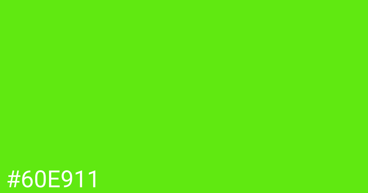 Hex color #60e911 graphic