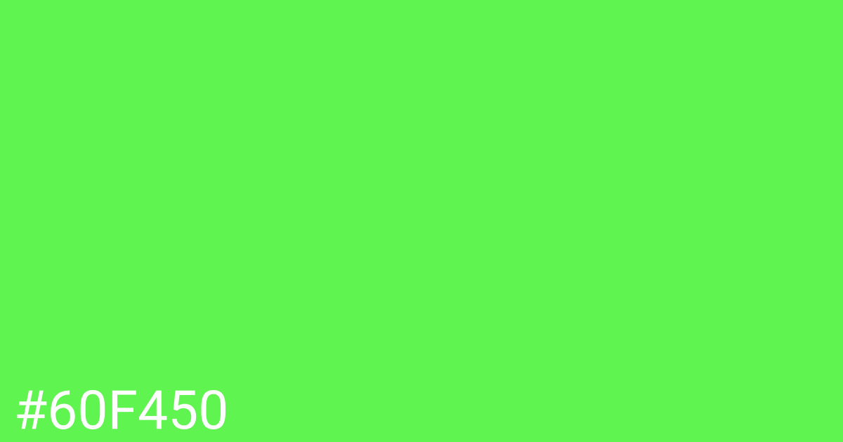 Hex color #60f450 graphic