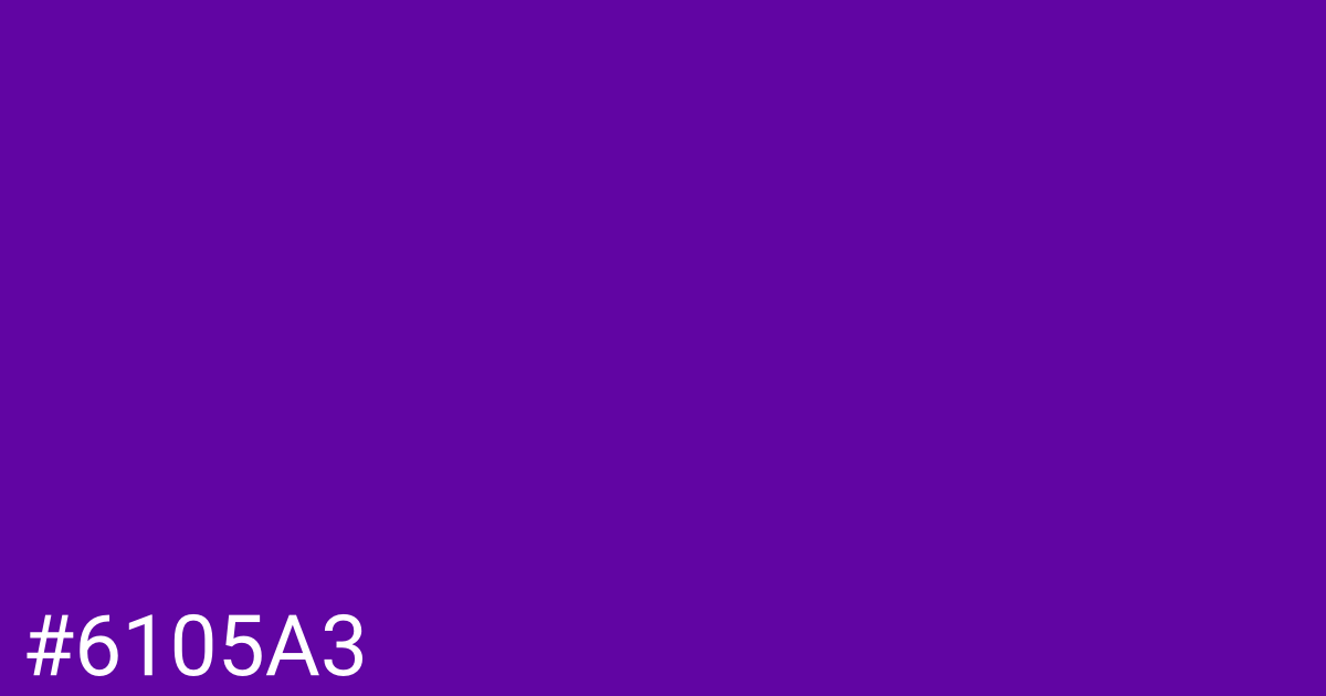 Hex color #6105a3 graphic