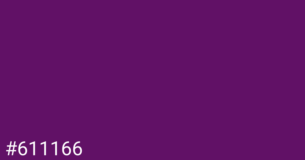 Hex color #611166 graphic