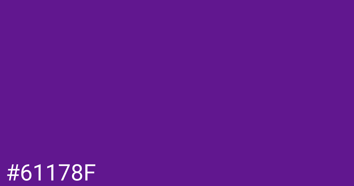 Hex color #61178f graphic