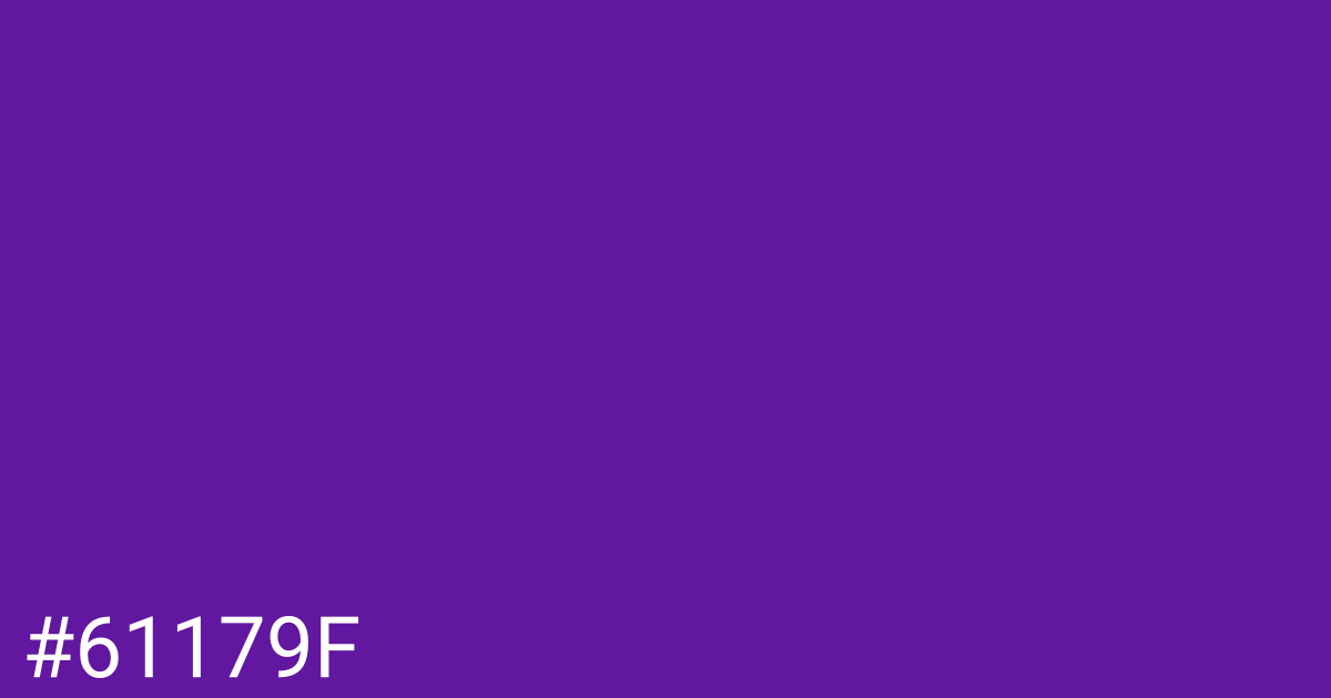 Hex color #61179f graphic