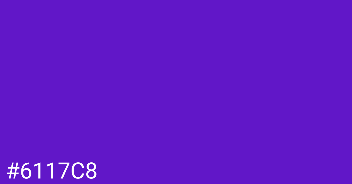 Hex color #6117c8 graphic