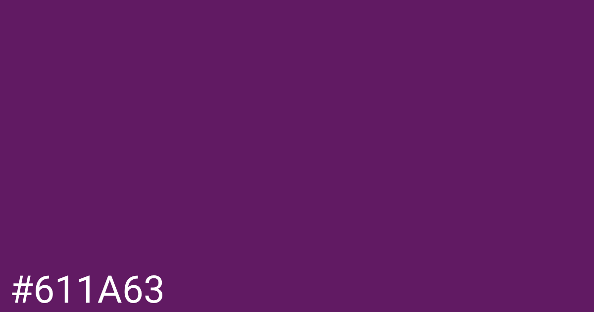 Hex color #611a63 graphic