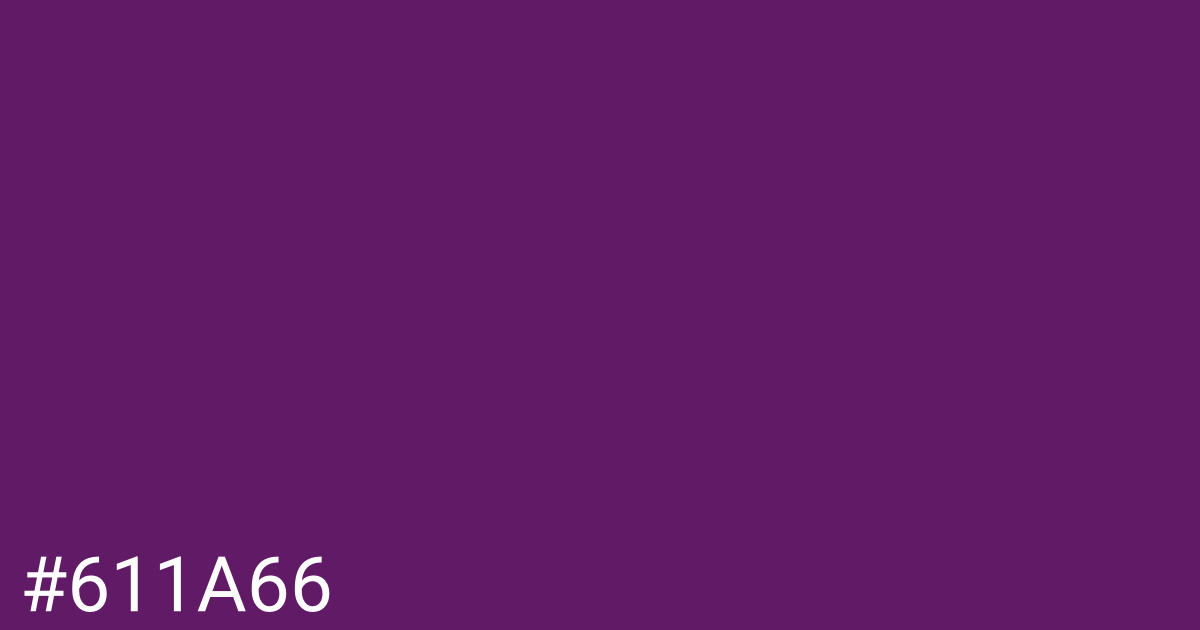Hex color #611a66 graphic