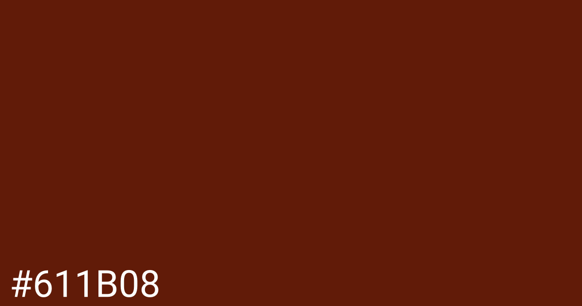 Hex color #611b08 graphic