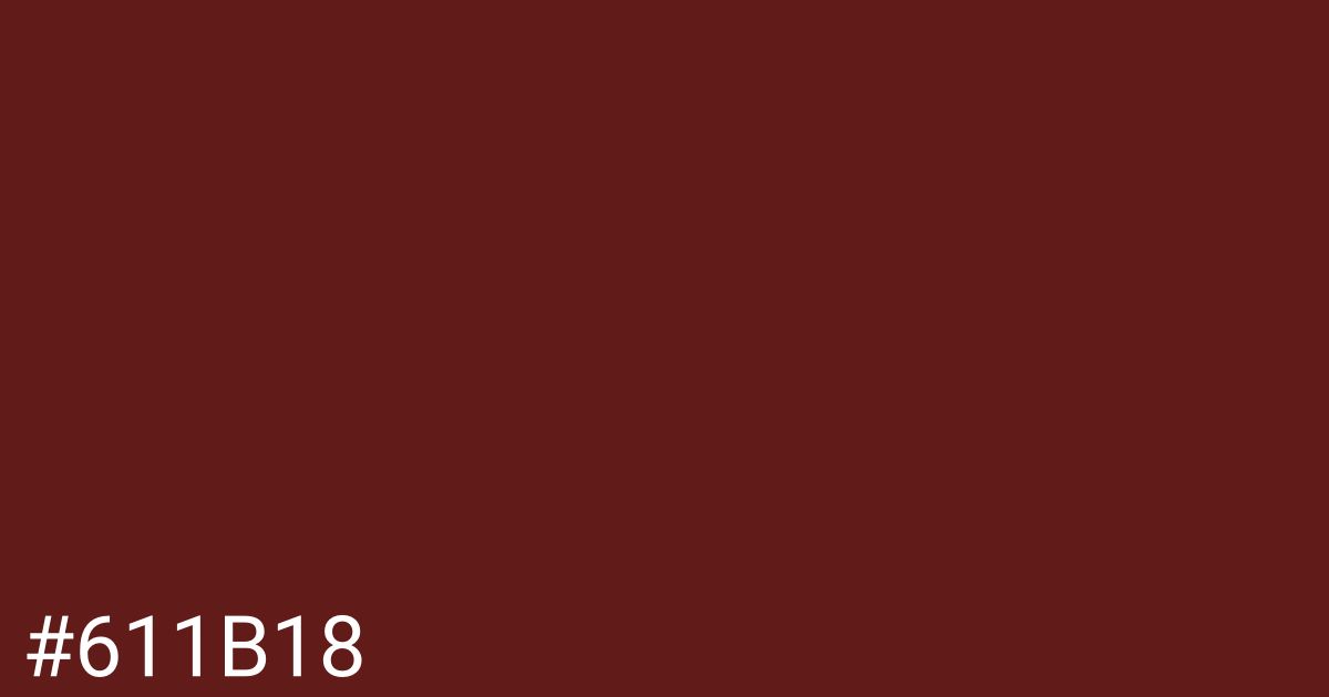 Hex color #611b18 graphic