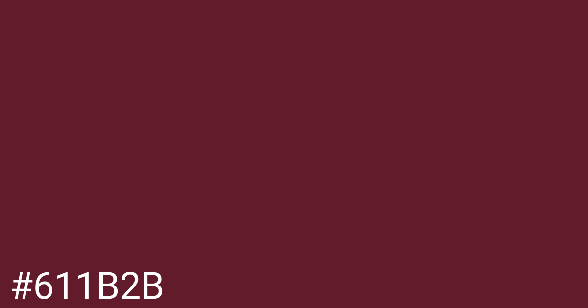 Hex color #611b2b graphic