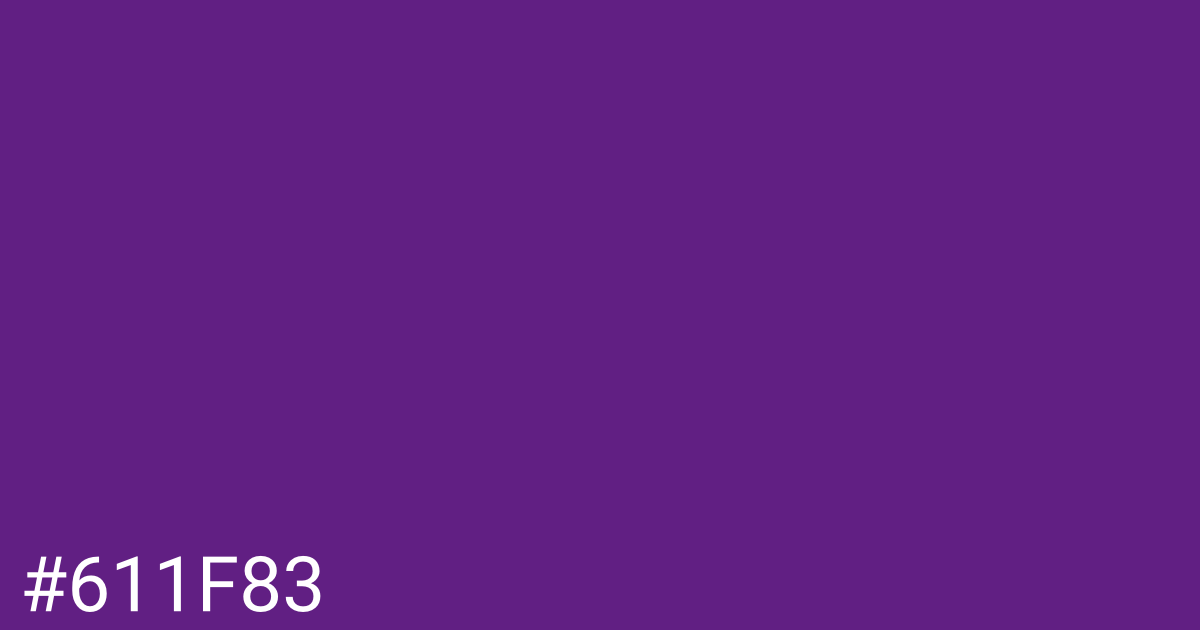 Hex color #611f83 graphic