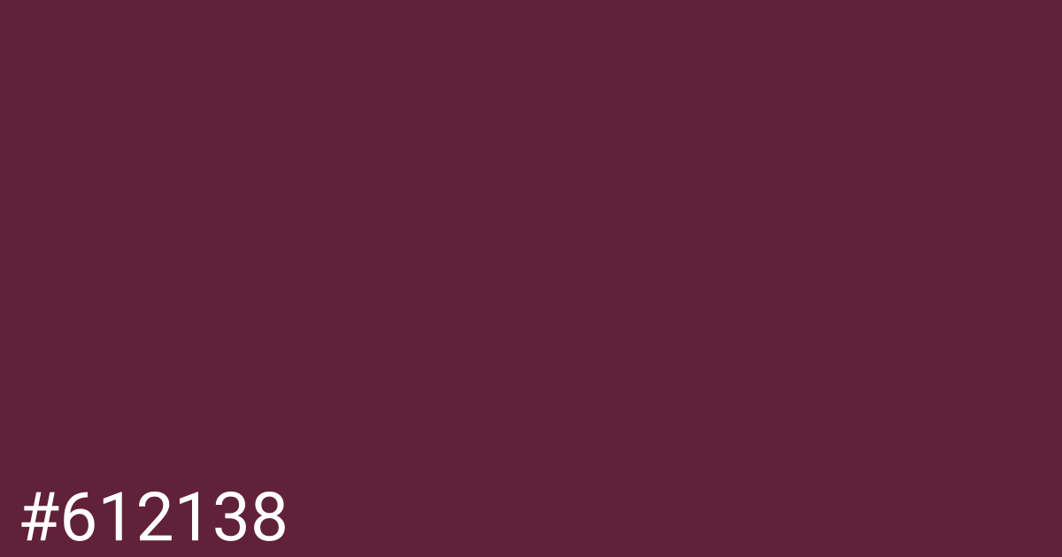 Hex color #612138 graphic