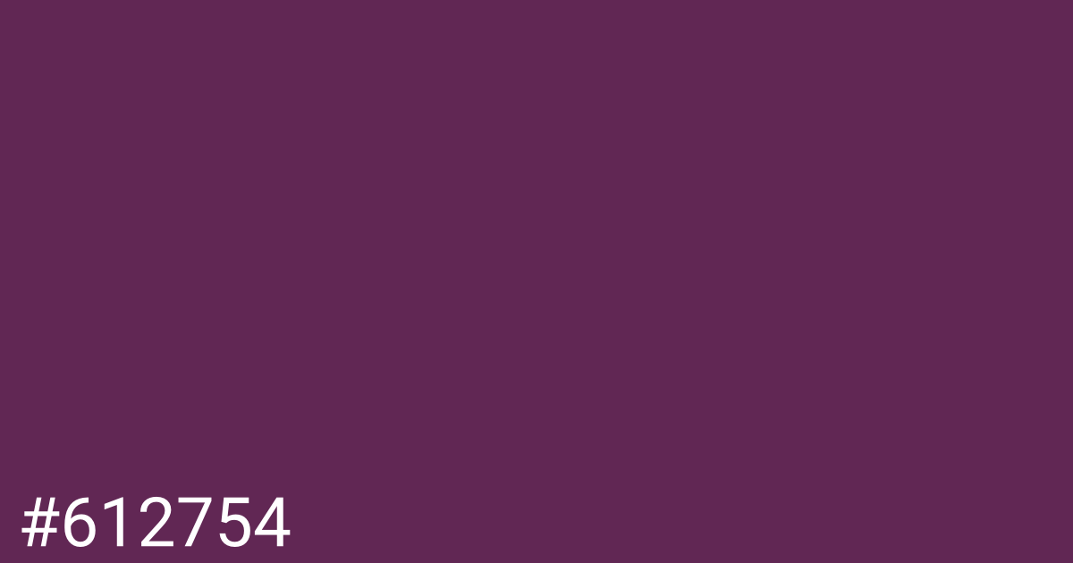 Hex color #612754 graphic