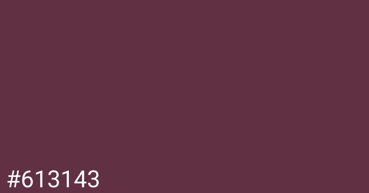 Hex color #613143 graphic