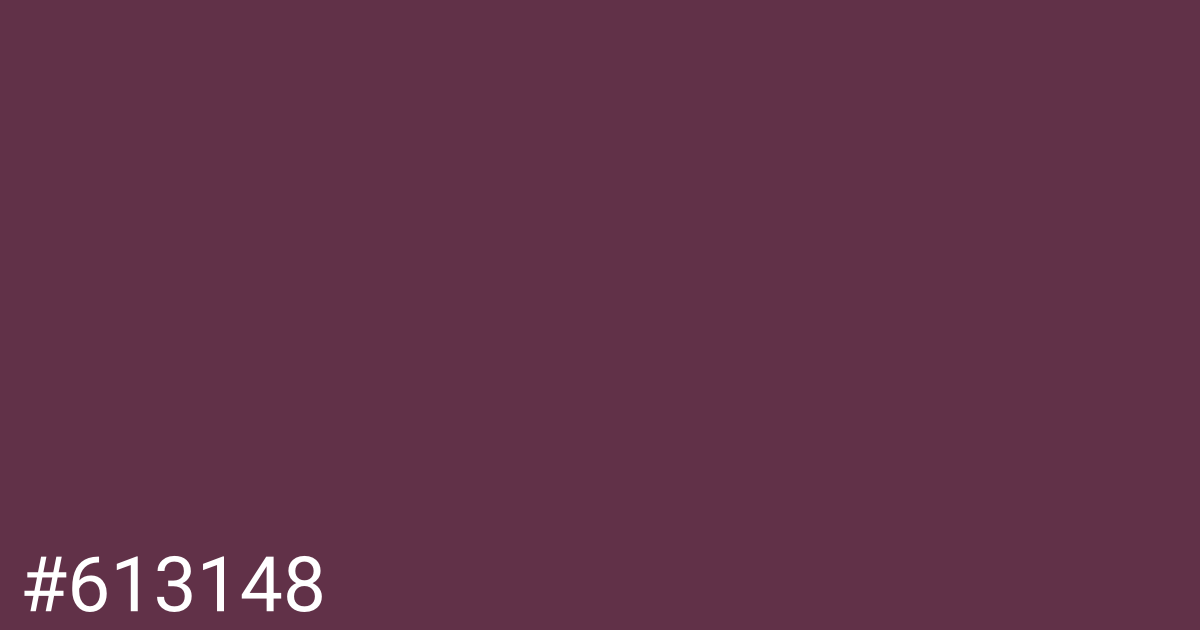 Hex color #613148 graphic