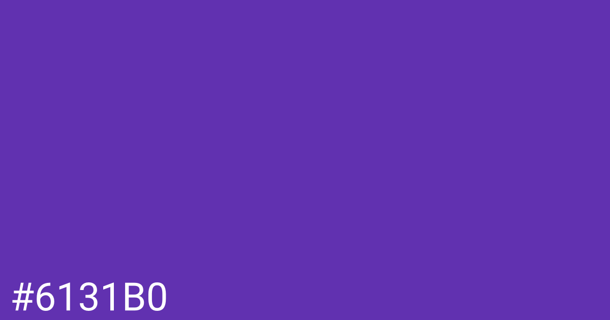 Hex color #6131b0 graphic