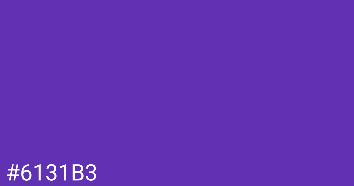 Hex color #6131b3 graphic