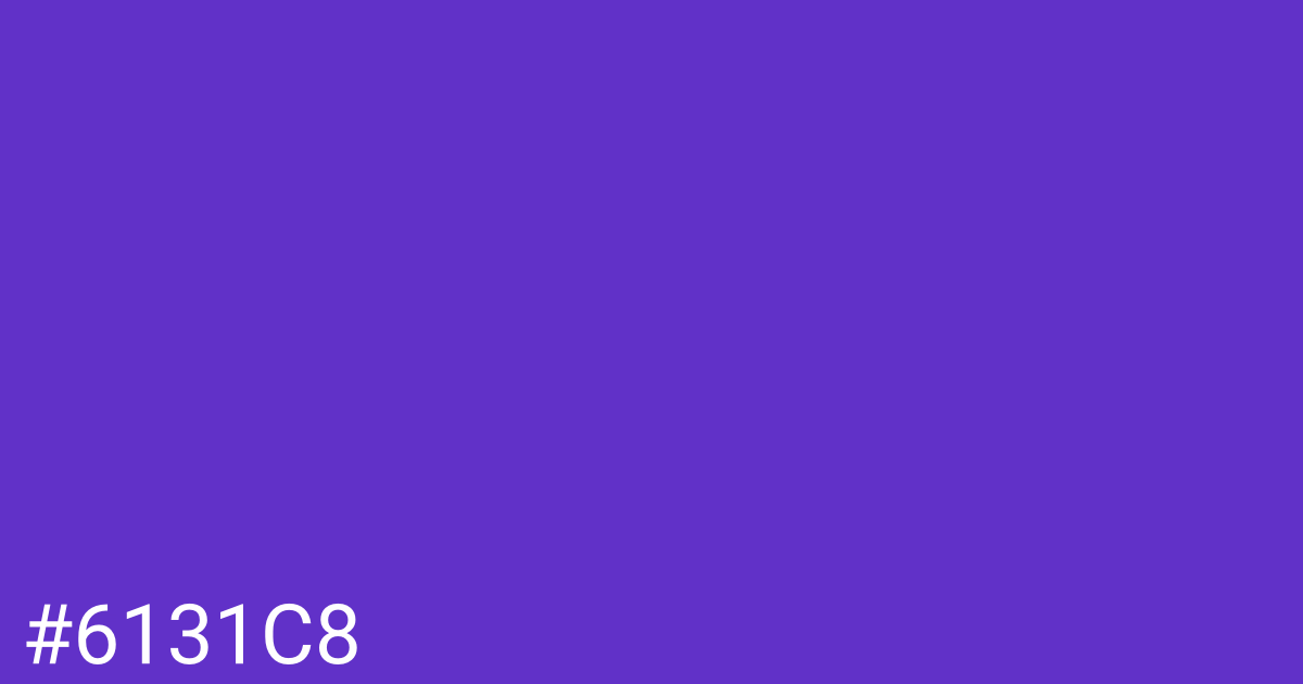 Hex color #6131c8 graphic