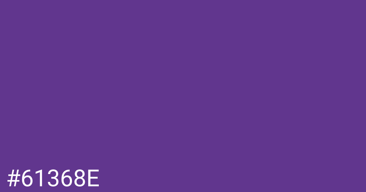 Hex color #61368e graphic