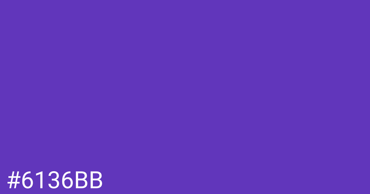 Hex color #6136bb graphic