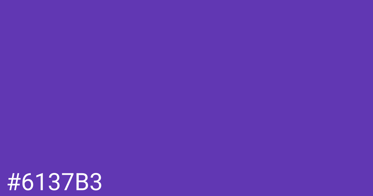 Hex color #6137b3 graphic