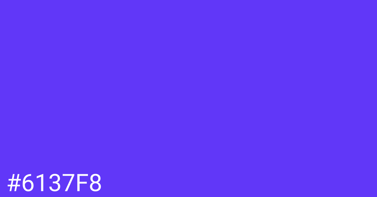 Hex color #6137f8 graphic