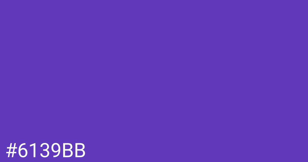 Hex color #6139bb graphic