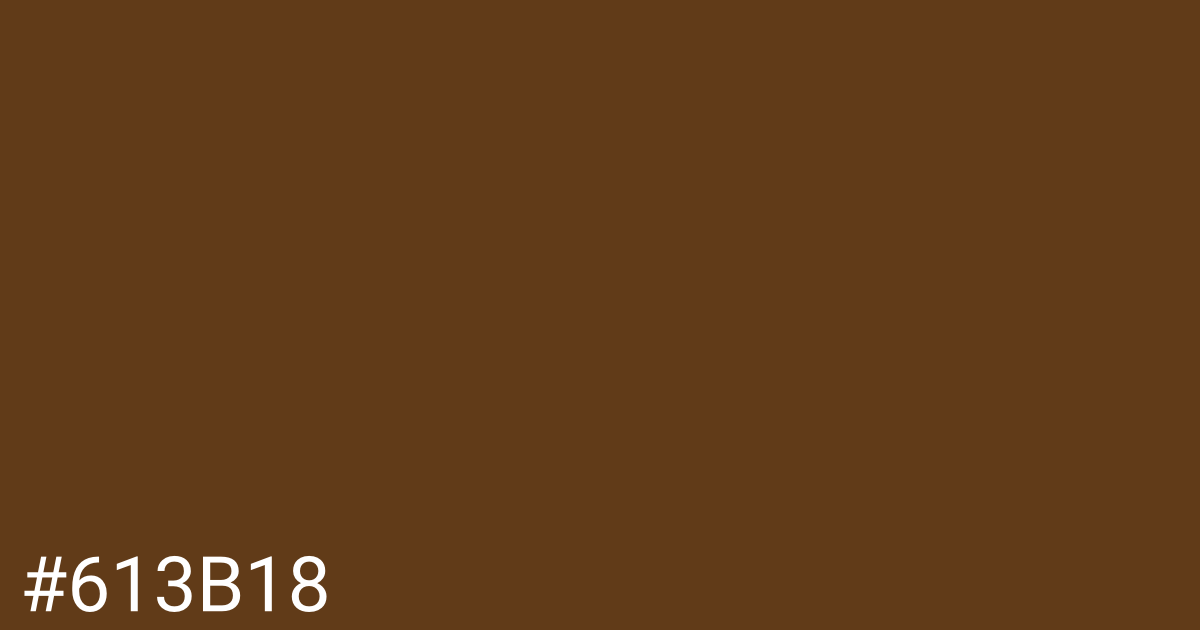 Hex color #613b18 graphic