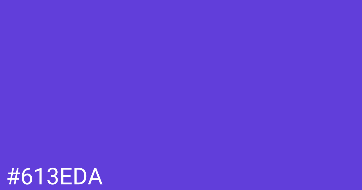 Hex color #613eda graphic