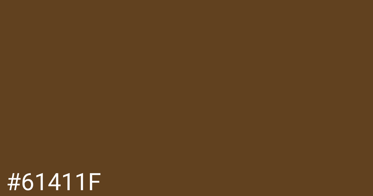 Hex color #61411f graphic