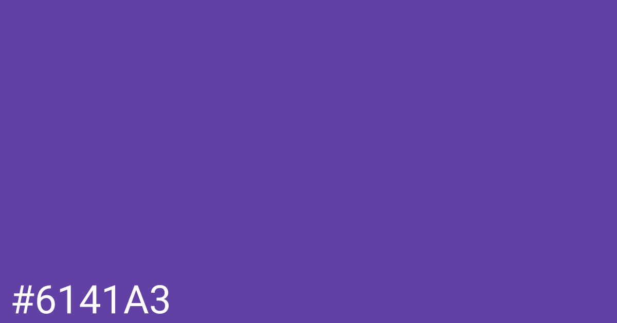 Hex color #6141a3 graphic