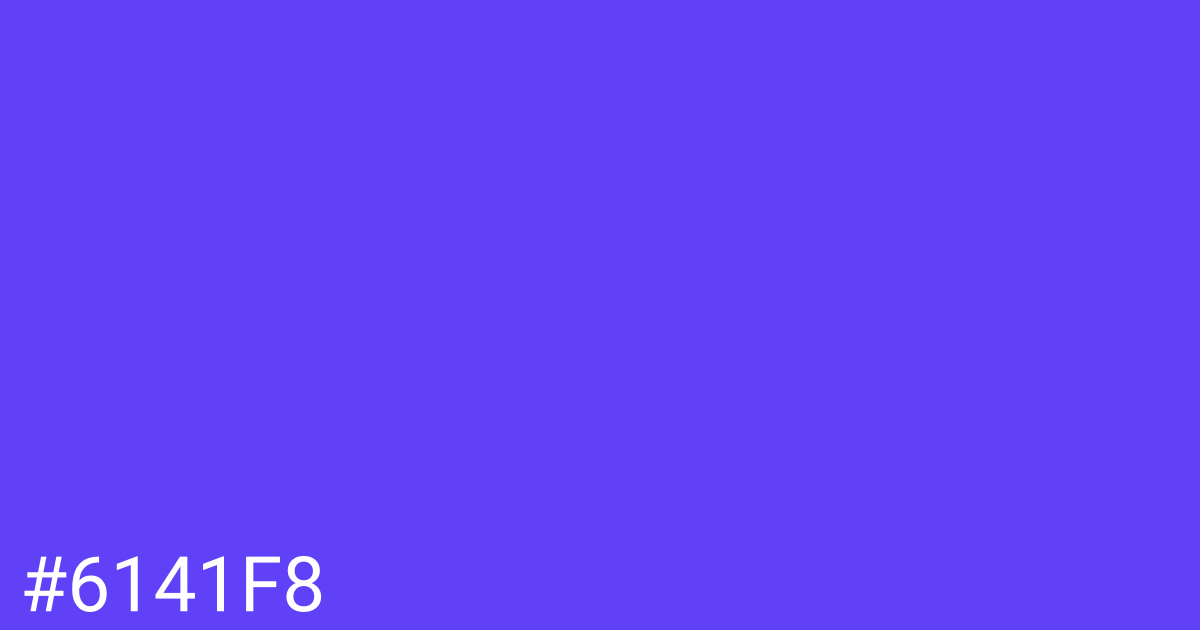 Hex color #6141f8 graphic